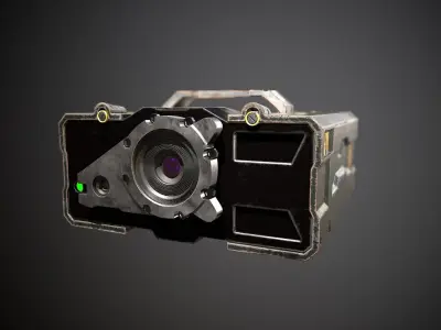 Military rangefinder Low-poly 3D model