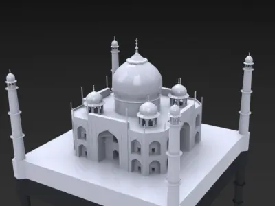 Taj Mahal Free 3D model