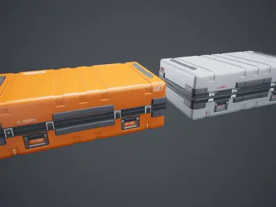 Animated Military Case 10 Low-poly 3D model