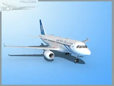 Falcon3D A319 Air New Zealand 3D model
