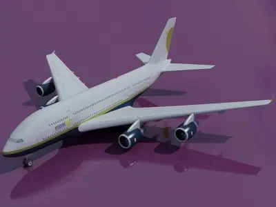 Airbus A380 Miami Air 3D model