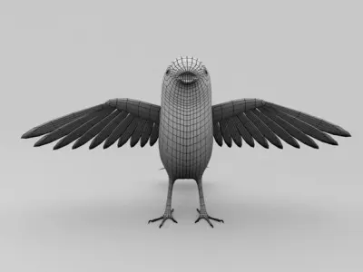 Bird base Free low-poly 3D model
