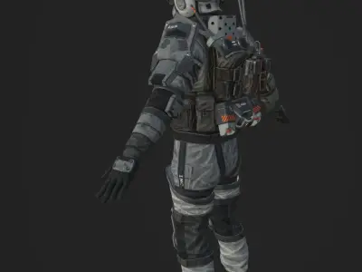 Teci Model based of some concept art Free 3D model