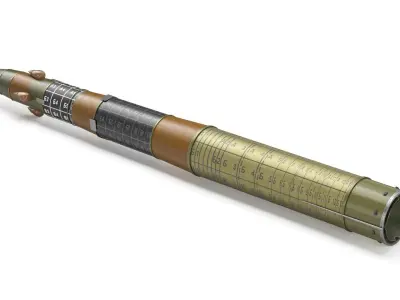 RT-2PM Topol SS-25 Sickle ICBM Missile 3D model