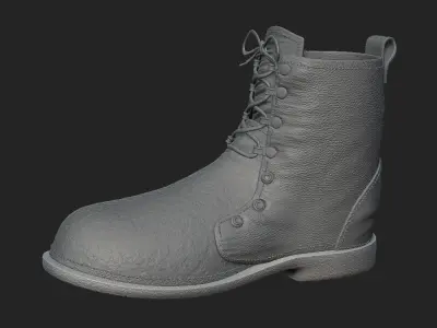 boots 3D model shoes 3D model