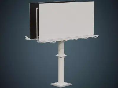Billboard 3A Low-poly 3D model