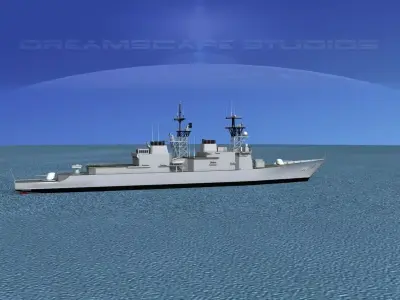 Spruance Class DD991 USS Fife 3D model