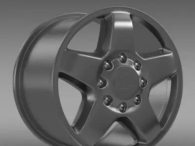Chevrolet Silverado 2500HD LTZ 2011 rim 3D model