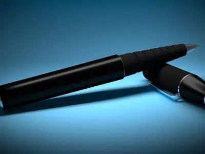 Black Pen Free 3D model purchase