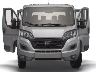 Fiat Ducato Chassis Truck CrCab 4035WB HQInterior 2023 3D model