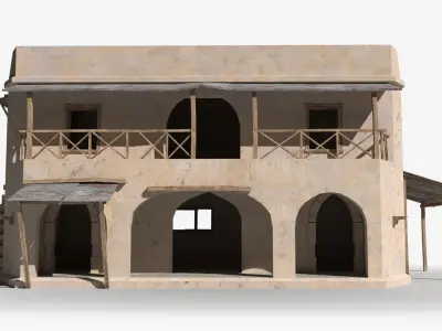 Arab x4 Low-poly 3D model