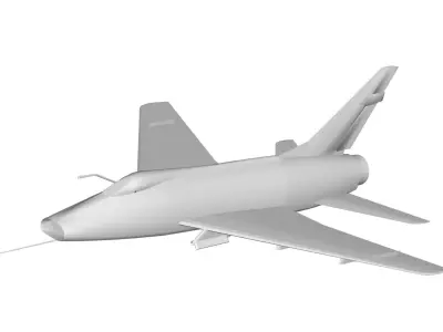 North American F-100 Super Sabre 3D model