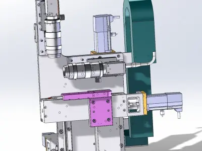 CCD three-axis movement module 3D model