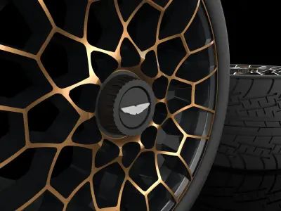 Aston martin valkyrie rims 3D model