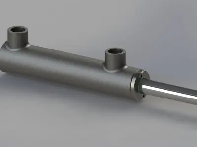 Hydraulic Cylinder 25x16xl0mm 9 Sizes Free 3D model