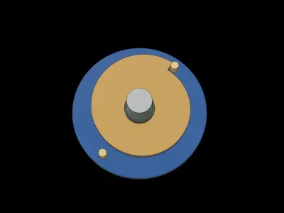 Excentric Spiral - Intermittent Mechanism 3D model