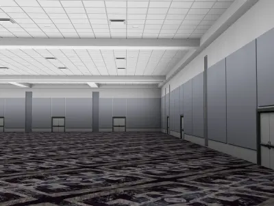 Convention Center Ballroom 3D model