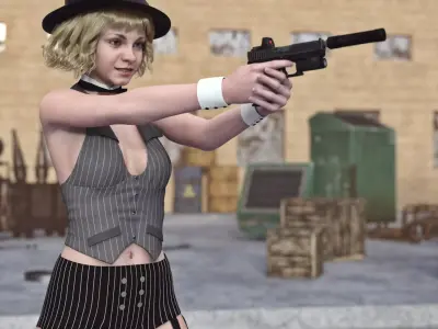 G17 Tactical Pistol for G8F 3D model