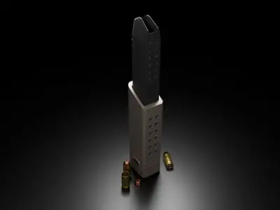 Kriss Magazine Extender to 33 rounds 10mm Free low-poly 3D model