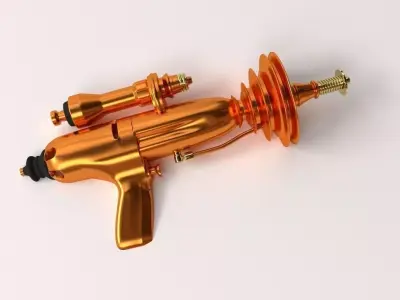 Retro Raygun V2 3D model