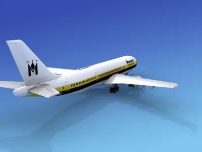 Airbus A300 Monarch 1 3D model
