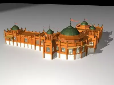 Middle Eastern Clubhouse 3D model