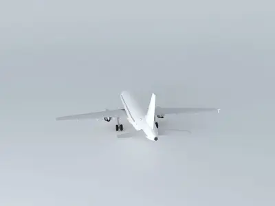 Template Airbus A319 100 v2 3D model