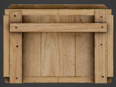 Wooden Ammo Box - PBR Game-Ready Low-poly 3D model