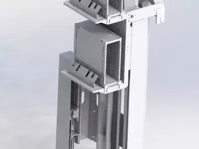 Cylinder drive mechanism 3D model
