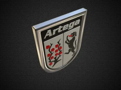 artega logo 3D model