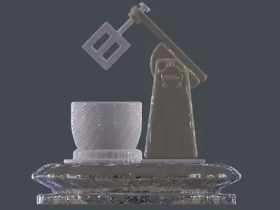 Bread Mixer Free low-poly 3D model