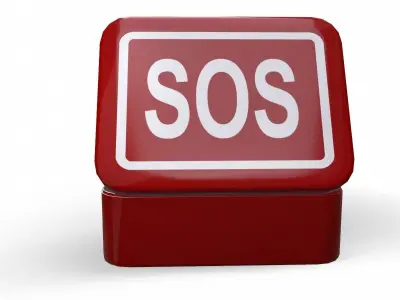 First aids kit 7 Low-poly 3D model