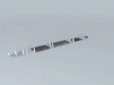 Boeing 767-300 and higher interior Free 3D model