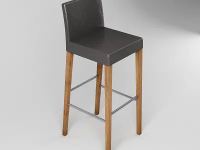 Simple Bar Stool Free low-poly 3D model