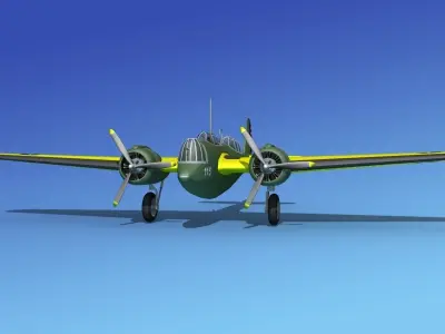 Martin B-10 V06 3D model