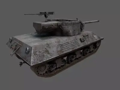 US Tank Destroyer M36 Jackson 3D model