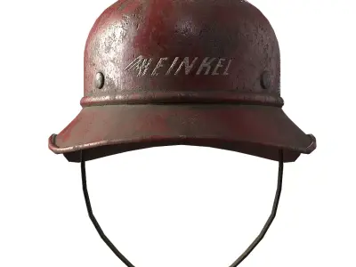 German Heinkel Helmet Low-poly 3D model