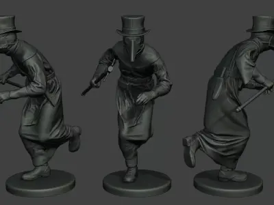 Hans Plague Doctor PDS004 3D print model