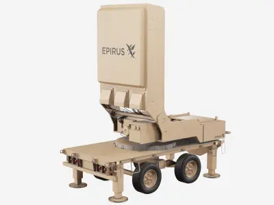 Leonidas Epirus High-Power Microwave System Low-poly 3D model