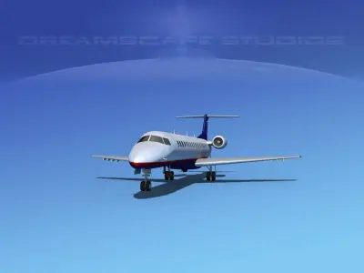 Embraer ERJ-145 United Express 3D model