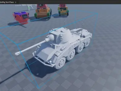 Sdkfz 234 Armoured Car Tank 3D model