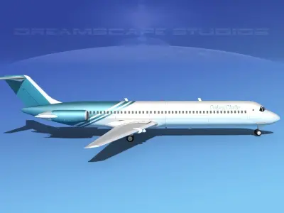 Douglas DC-9-50 Century Airlines 3D model