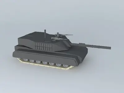 kara dau prototype tank Free 3D model
