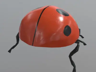 Ladybug plastic Free low-poly 3D model