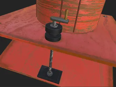 Barrack Buster improvised mortar Low-poly 3D model