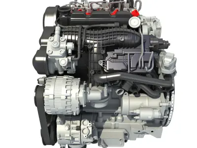 3D Engine Models - Car 3D model