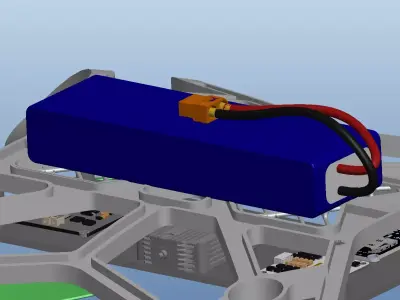 Quadcopter drone model 3D model