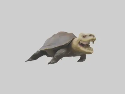 Snapping Turtle biting model 3D model