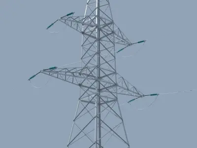 Electric Transmission Tower 3D model