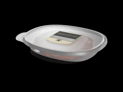 Dried meats Prosciutto Ham 3D model